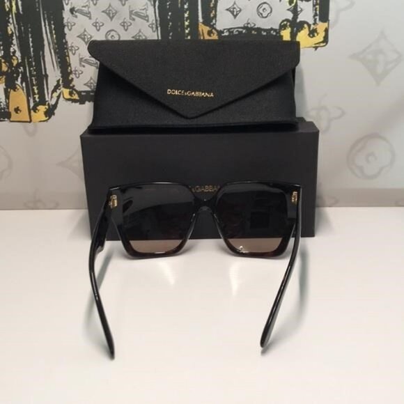 New Authentic Dolce & Gabbana DG4438 4536 Havana Square Sunglasses - Picture 8 of 11